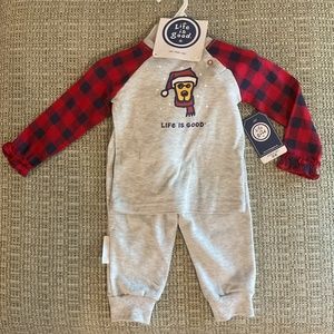 NWT “LIFE IS GOOD” 3 Piece Winter Set Adorable Hat! Size 12 Mos Baby
